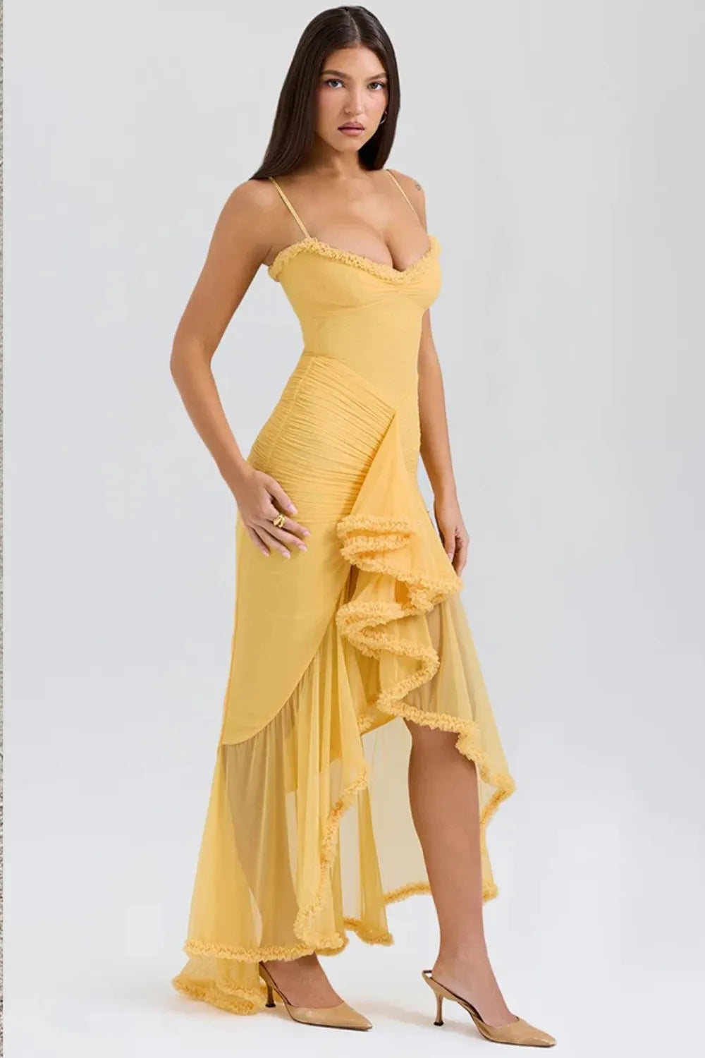vestidos vestido largo vestido casual vestido elegante
Veliara store Veliara moldeadores shein vestidos vestido amarillo vestido con abertura vestido fiesta