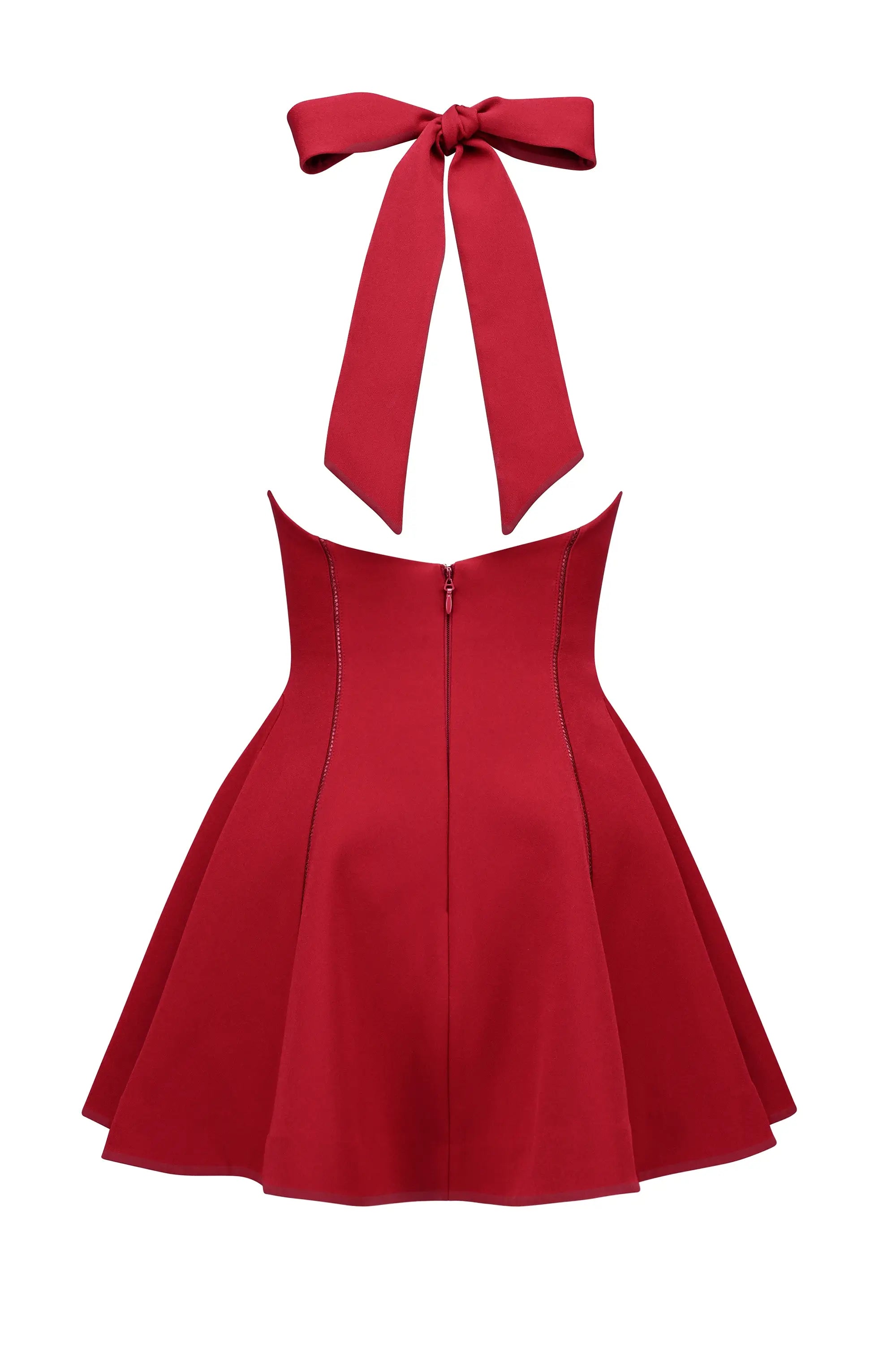Vestido corto elegante
Vestido de fiesta corto
Vestido con escote asimétrico
Vestido con lazo en la espalda
Vestido para eventos formales
Vestido color rojo
Moda femenina elegante
Vestido para bodas y celebraciones