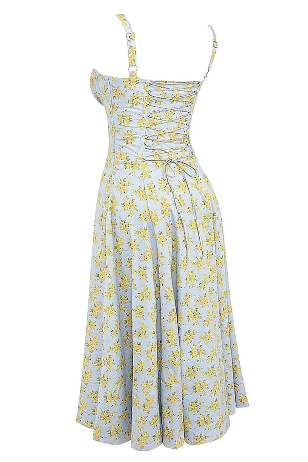 Vestido Midi Attracione Floral - Moldea la Cintura
