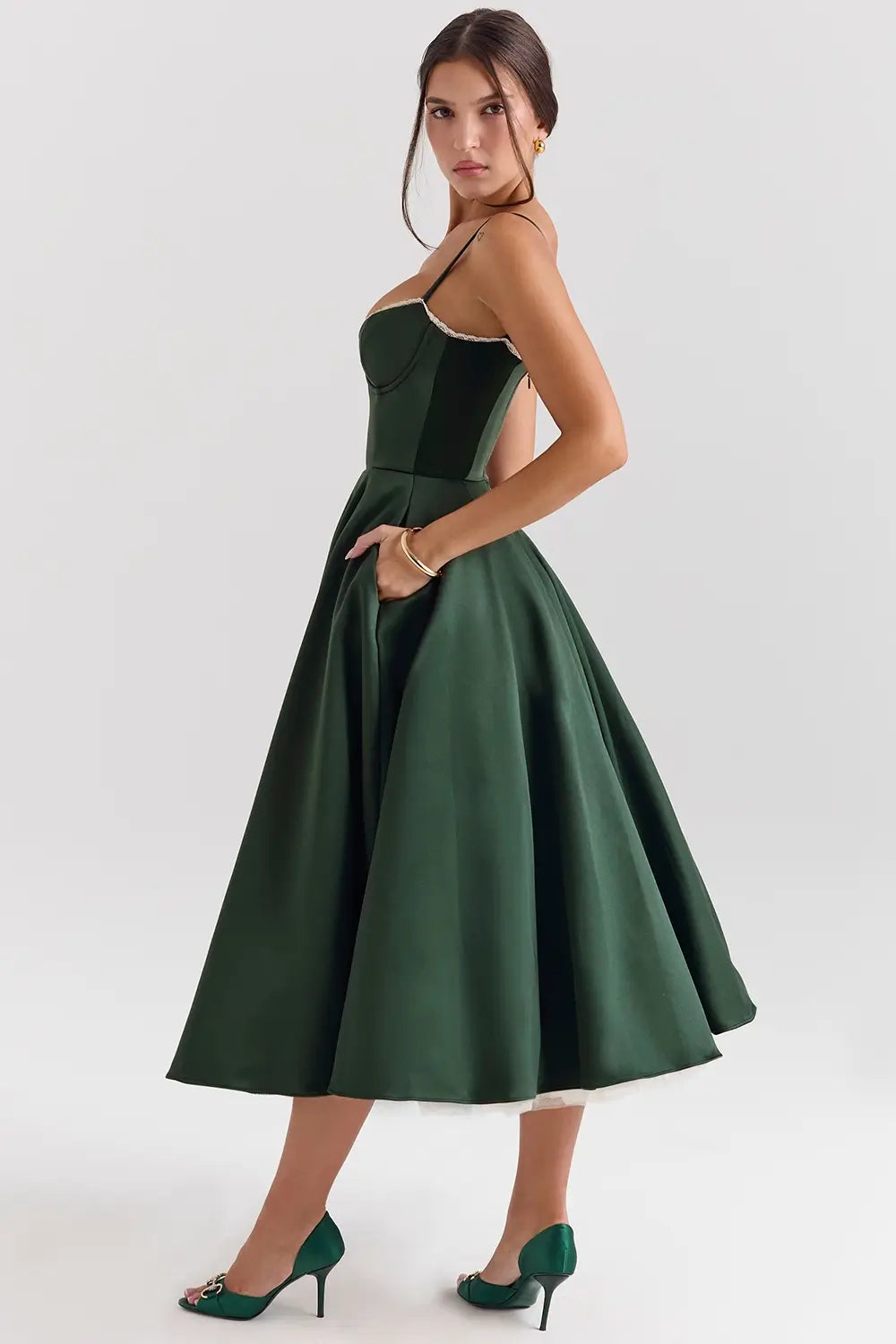 Vestido Midi Cloe - Moldea la Cintura | Doble Capa