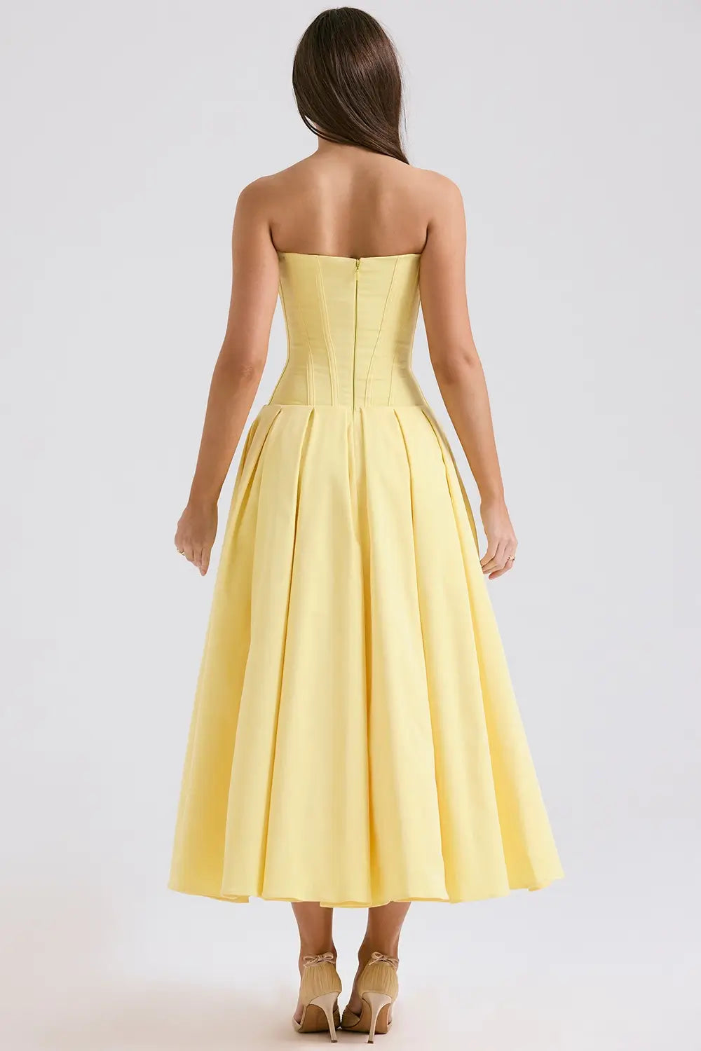 Vestido Midi Corset Modelo Evelyn