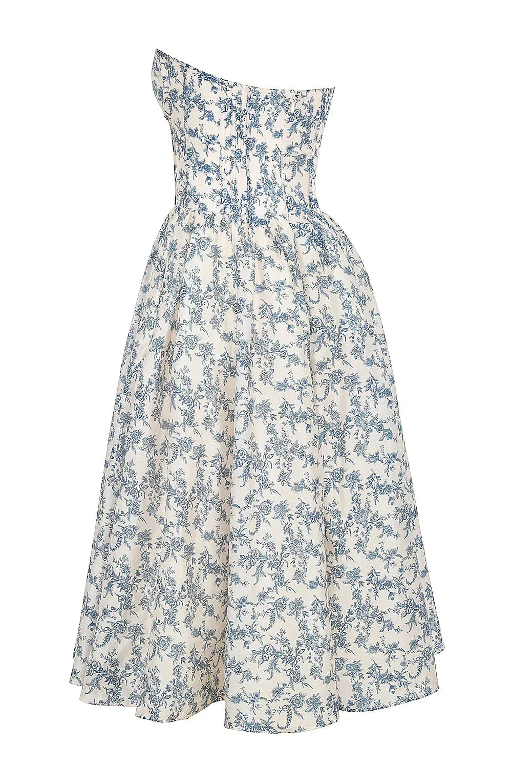 Modelo usando el Vestido Midi Floral Estefhanie