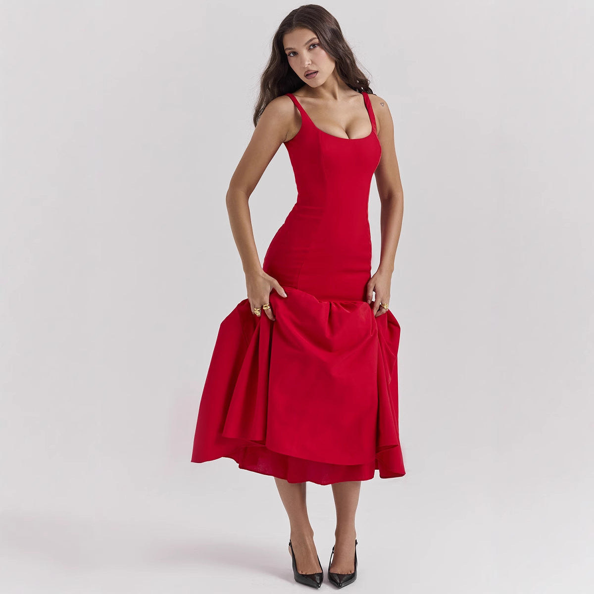 Vestido Midi Clara Vintage