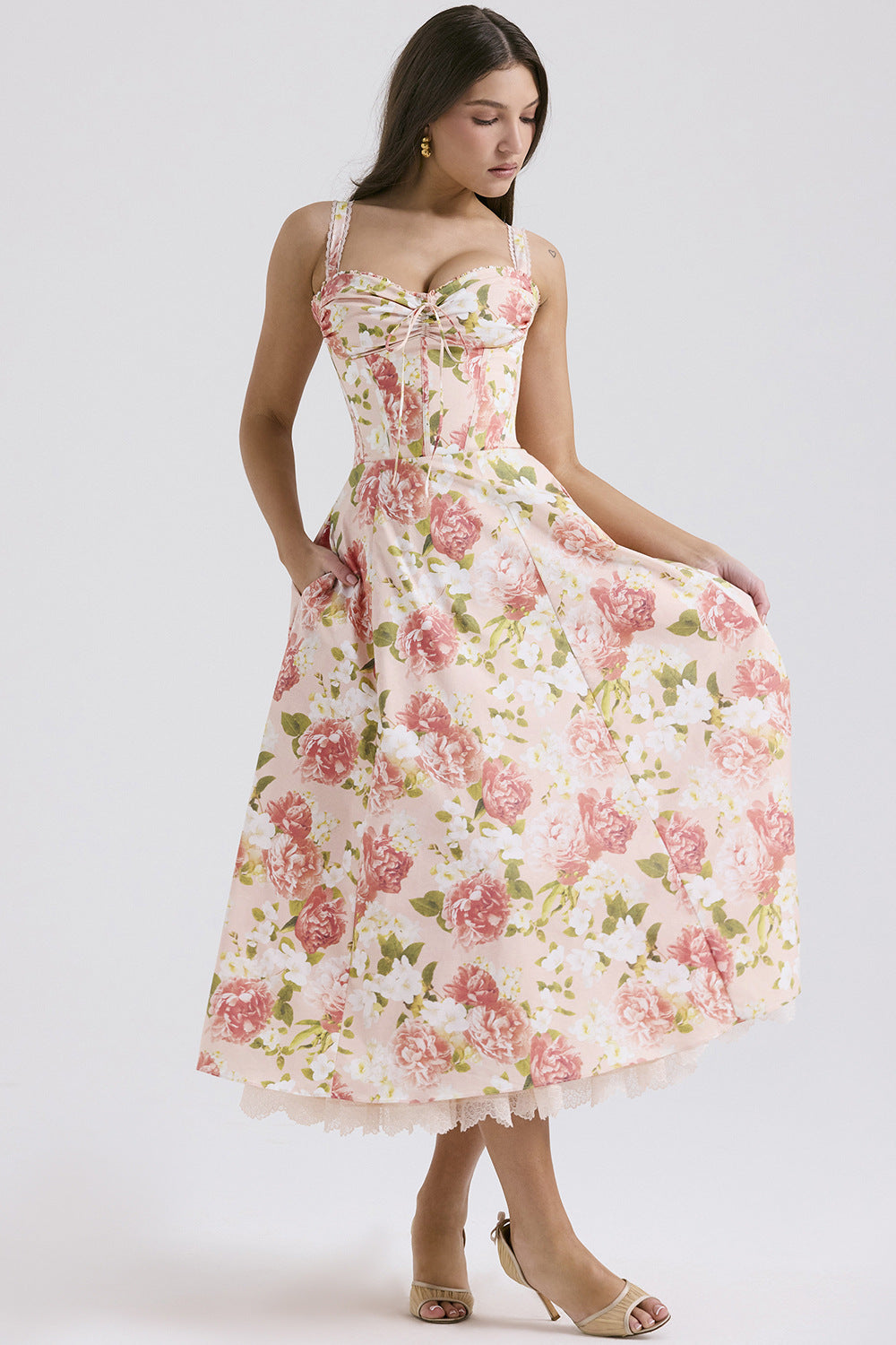 Vestido Midi Encanto Floral