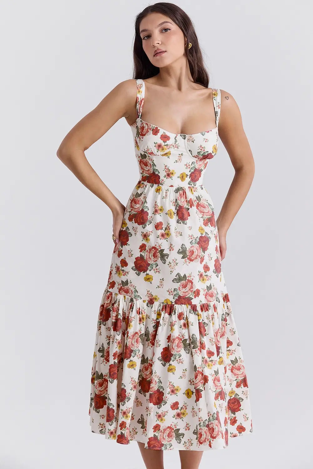 vestidos  vestido mid vestido elegante vestido casual 
Veliara store Veliara moldeadores shein vestidos  vestido fiesta  vestido floral  vestido estilo europeo 