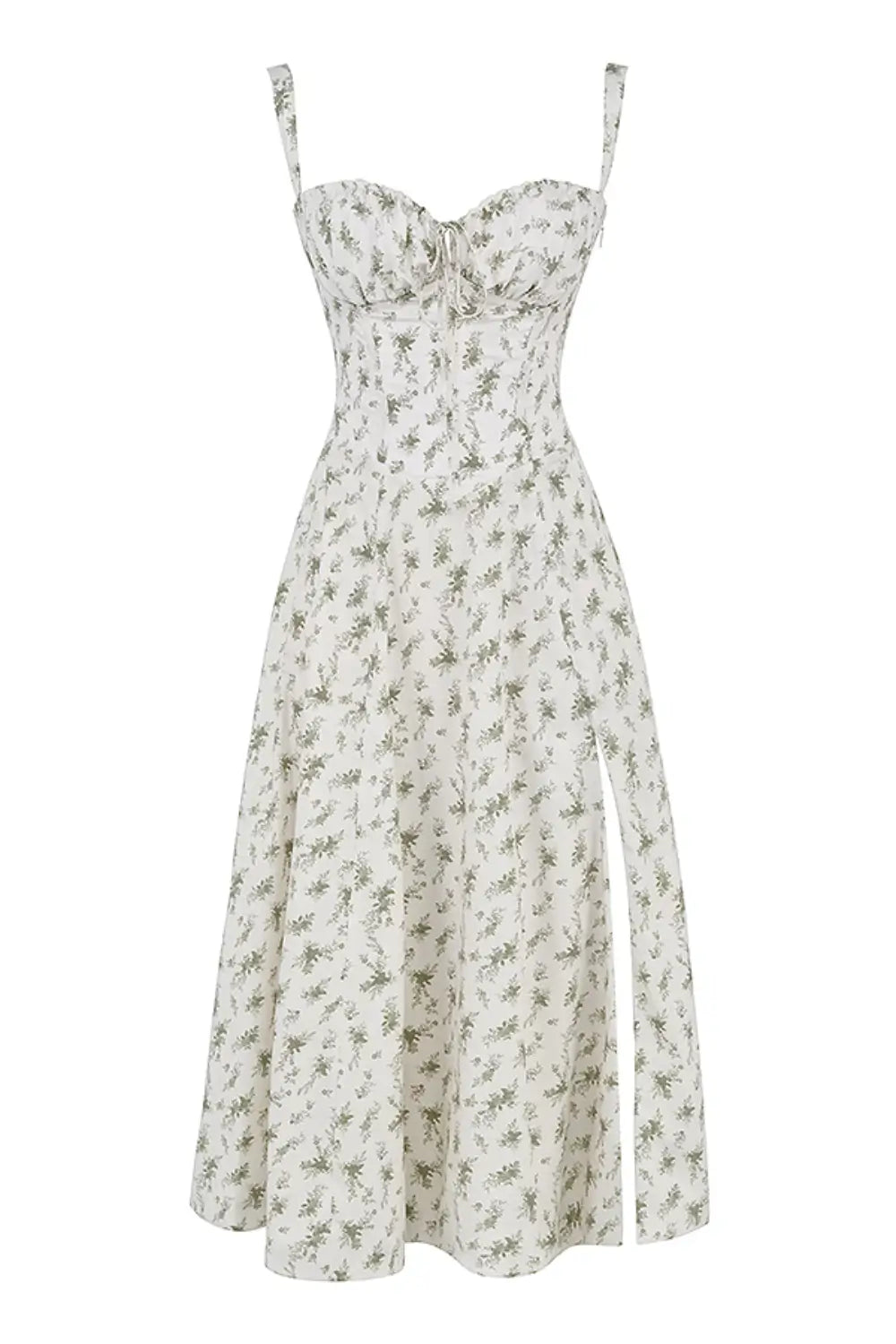 Vestido Midi Attracione Floral - Moldea la Cintura