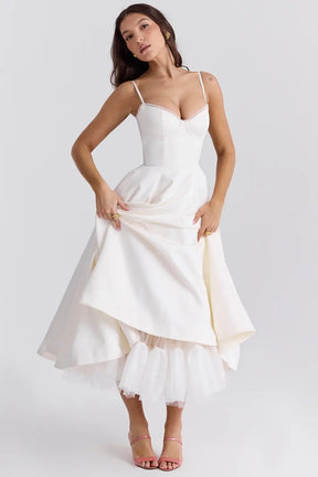 Vestido Midi Cloe - Moldea la Cintura | Doble Capa