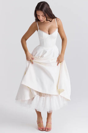 Vestido Midi Cloe - Moldea la Cintura | Doble Capa