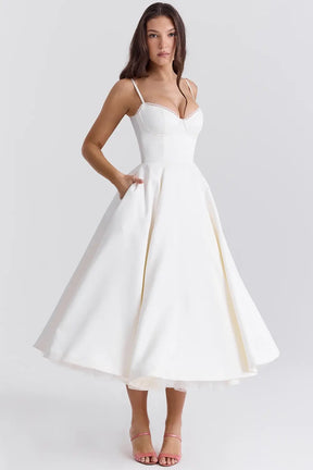 Vestido Midi Cloe - Moldea la Cintura | Doble Capa