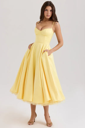 Vestido Midi Cloe - Moldea la Cintura | Doble Capa