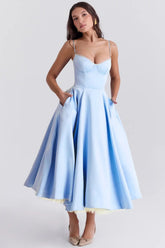 Vestido Midi Cloe - Moldea la Cintura | Doble Capa
