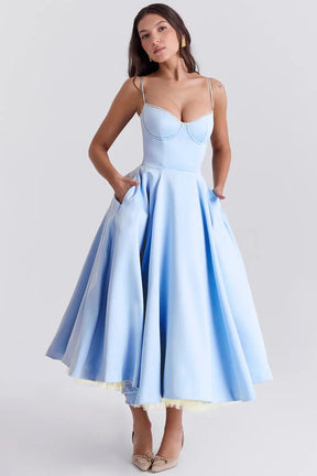 Vestido Midi Cloe - Moldea la Cintura | Doble Capa