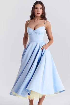 Vestido Midi Cloe - Moldea la Cintura | Doble Capa