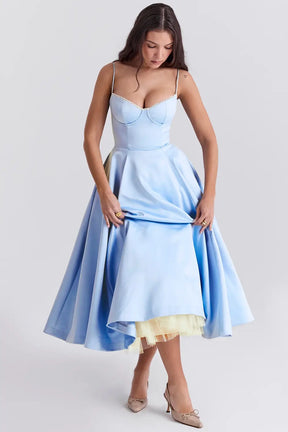 Vestido Midi Cloe - Moldea la Cintura | Doble Capa