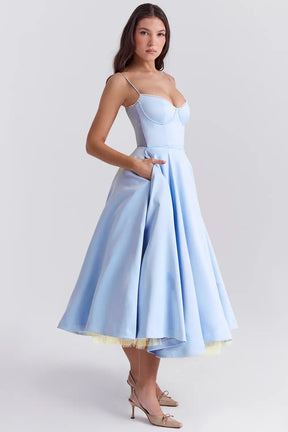 Vestido Midi Cloe - Moldea la Cintura | Doble Capa
