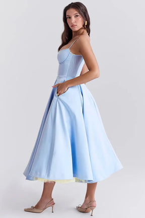 Vestido Midi Cloe - Moldea la Cintura | Doble Capa
