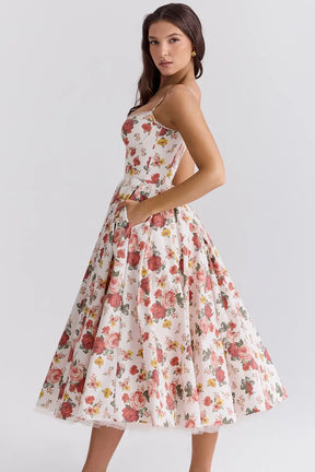 Vestido Midi Cloe - Moldea la Cintura | Doble Capa