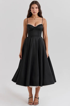 Vestido Midi Cloe - Moldea la Cintura | Doble Capa