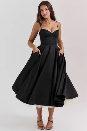 Vestido Midi Cloe - Moldea la Cintura | Doble Capa