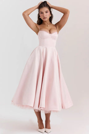 Vestido Midi Cloe - Moldea la Cintura | Doble Capa