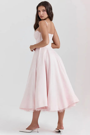 Vestido Midi Cloe - Moldea la Cintura | Doble Capa