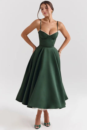 Vestido Midi Cloe - Moldea la Cintura | Doble Capa