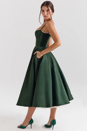 Vestido Midi Cloe - Moldea la Cintura | Doble Capa